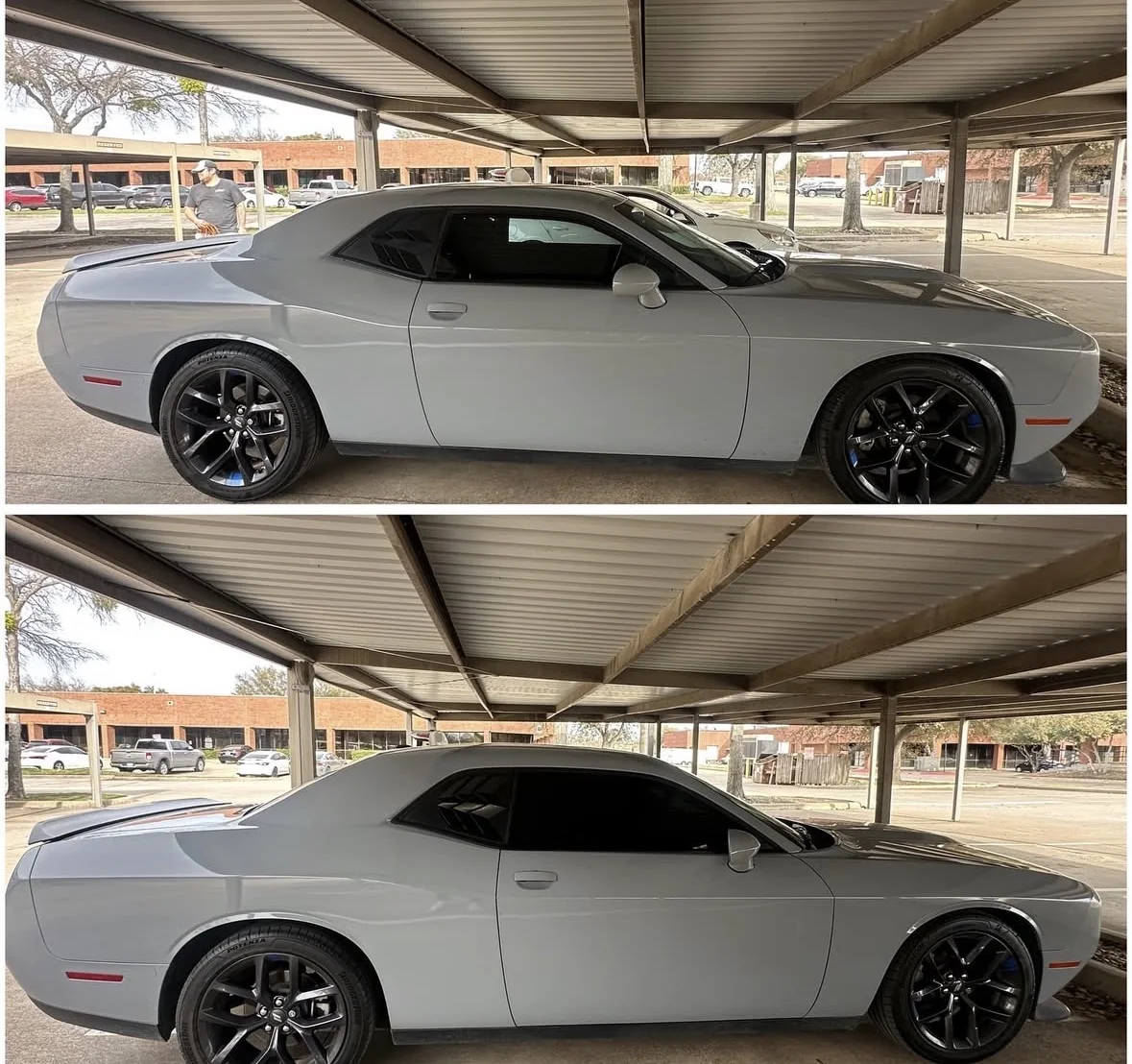 Inside DFW WINDOW TINT — shop interior and work bay